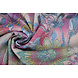Lurex Tanz Bedruckt Floral Shimmer Rosa