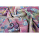 Lurex Dans Bedrukt Floral Shimmer Roze