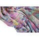 Lurex Tanz Bedruckt Floral Shimmer Rosa