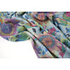 Lurex Dans Bedrukt Floral Shimmer Licht Blauw Lurex Dans Bedrukt Floral Shimmer Licht Blauw