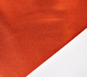 Metallic Stretch Cotton Orange-Red