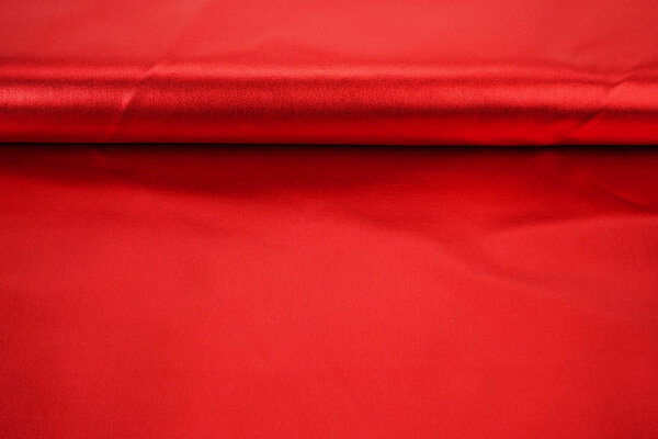 Metallic Stretch Baumwolle Rot
