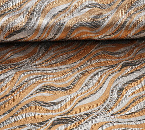 Brocade Metallic Waves
