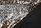 Reversibler Paillettenstoff Roségold-Silber Reversibler Paillettenstoff Roségold-Silber