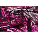 Reversibler Paillettenstoff Fuchsia-Silber Reversibler Paillettenstoff Fuchsia-Silber