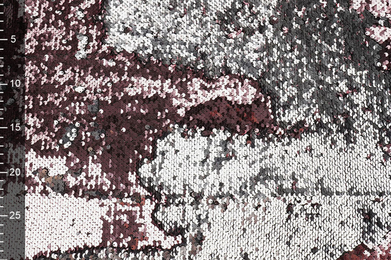 Reversible Sequin Fabric Pink-Silver