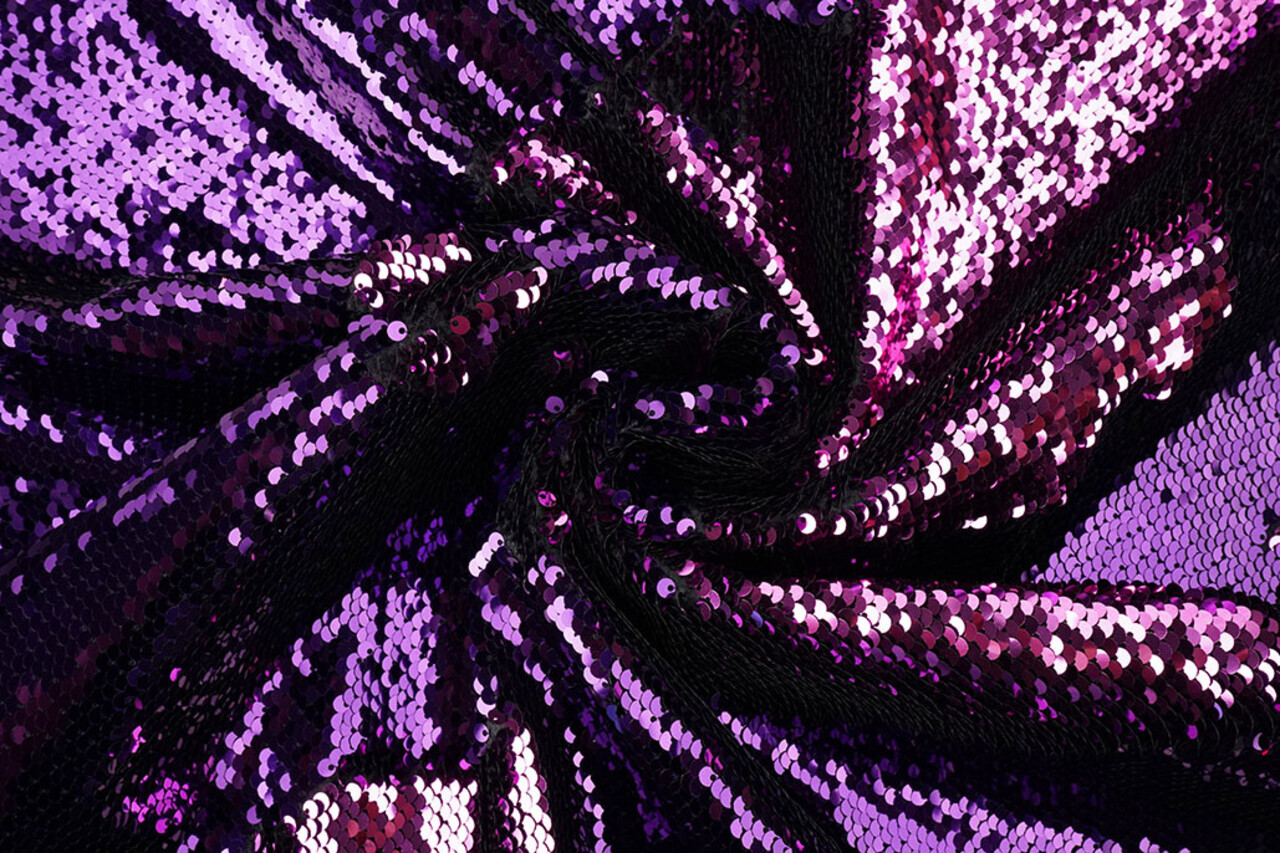 Reversible Sequin Fabric Lilac-Pink