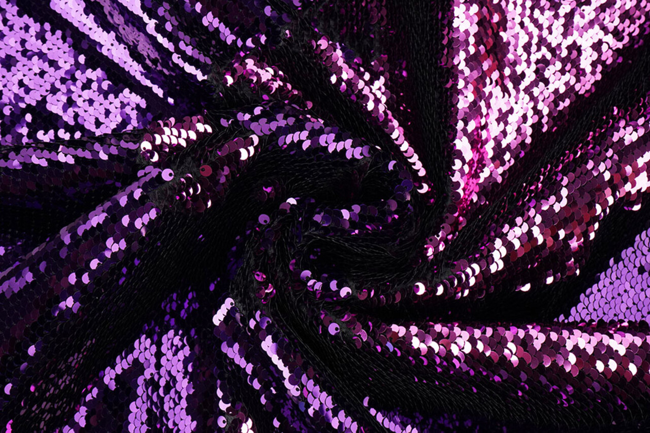 Reversible Sequin Fabric Lilac-Pink