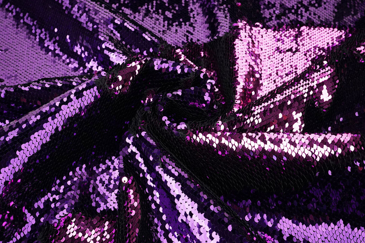 Reversible Sequin Fabric Lilac-Pink