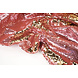 Reversible Sequin Fabric Pink-Gold on Pink Satin