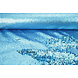 Omkeerbare Pailletten Stof Mat-Glans Blauw op Blauw Satijn