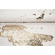 Omkeerbare Pailletten Stof Mat Wit-Glans Champagne op Wit Satijn Omkeerbare Pailletten Stof Mat Wit-Glans Champagne op Wit Satijn