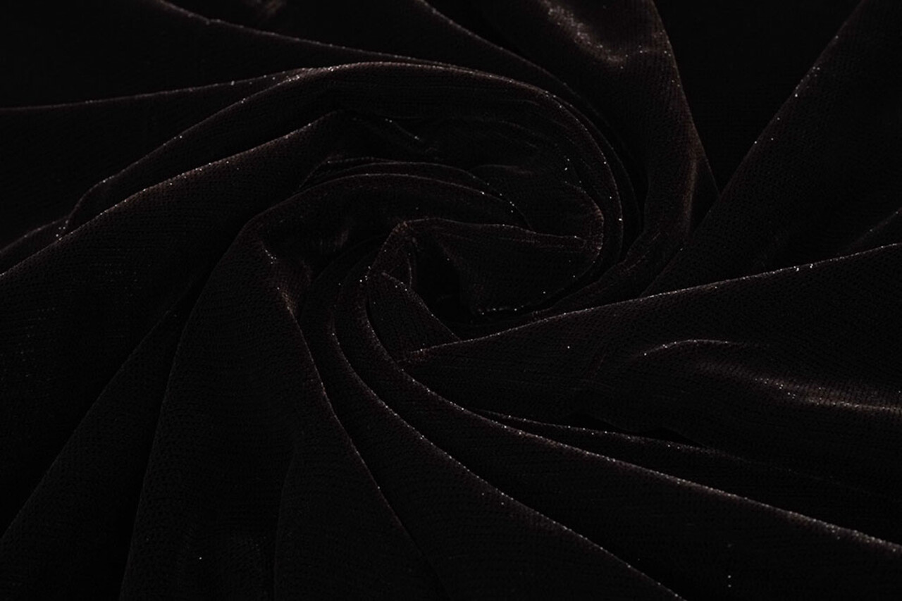 Velvet Lurex Donker Bruin