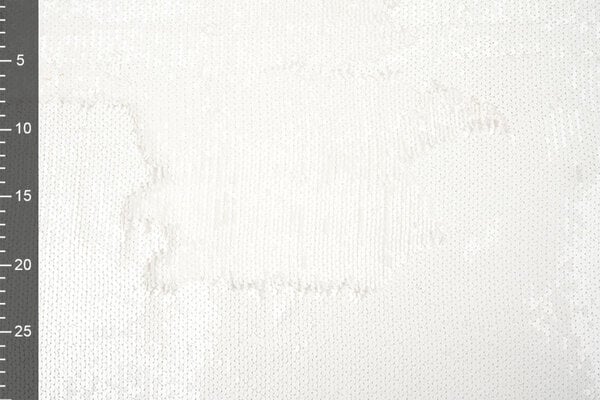 Reversible Sequin Fabric White - White Reversible Sequin Fabric White - White