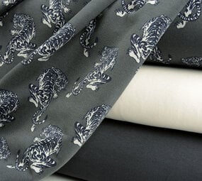 Oeko-Tex®  French Terry Tijger Grijs