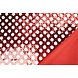 Reversible Sequin Fabric Red with White Dots