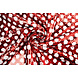 Reversible Sequin Fabric Red with White Dots