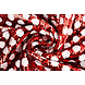 Reversible Sequin Fabric Red with White Dots