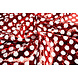 Omkeerbare Pailletten Stof Rood met Witte Stippen Omkeerbare Pailletten Stof Rood met Witte Stippen