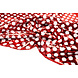 Reversible Sequin Fabric Red with White Dots