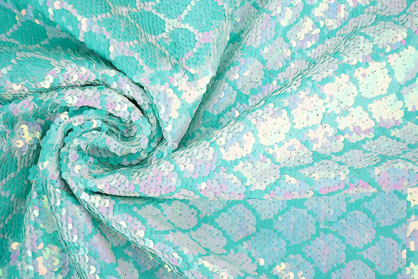 Reversible Sequin Fabric Mermaid Tail