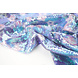 Sequin Fabric Pearlescent on Printed Satin Stars