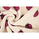 Teddy Fabric Strawberries Cream Teddy Fabric Strawberries Cream