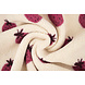 Teddy Fabric Strawberries Cream Teddy Fabric Strawberries Cream