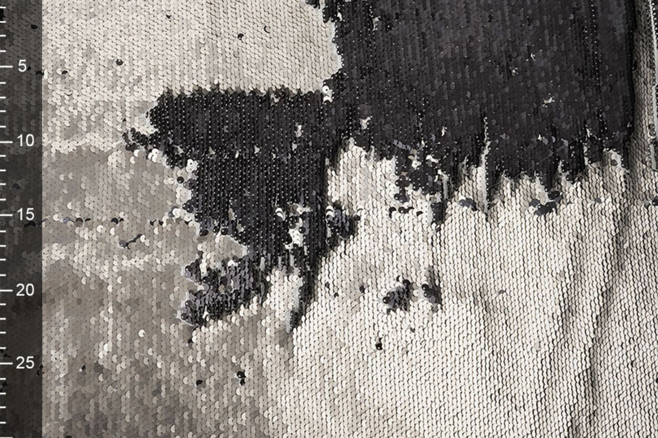 Reversible Sequins on Mesh on Mesh Matte Grey-Anthracite