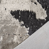 Reversibler Pailletten auf Mesh Matt Grau-Anthrazit Reversibler Pailletten auf Mesh Matt Grau-Anthrazit