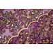 Netz Bestickt Pailletten Ishani Aubergine Netz Bestickt Pailletten Ishani Aubergine