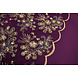Netz Bestickt Pailletten Ishani Aubergine Netz Bestickt Pailletten Ishani Aubergine