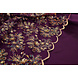 Netz Bestickt Pailletten Ishani Aubergine Netz Bestickt Pailletten Ishani Aubergine