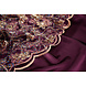 Mesh Embroidered Sequins Maharani Aubergine