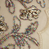 Mesh Geborduurd Pailletten Maharani Licht Mauve