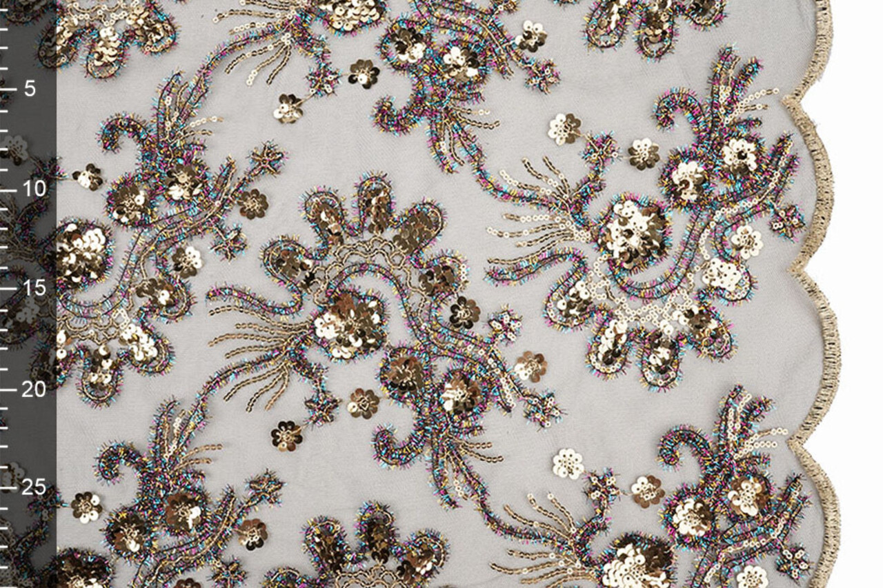 Mesh Embroidered Sequins Ishani Black Mesh Embroidered Sequins Ishani Black