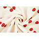 Baumwoll Musselin Erdbeere Creme Baumwoll Musselin Erdbeere Creme