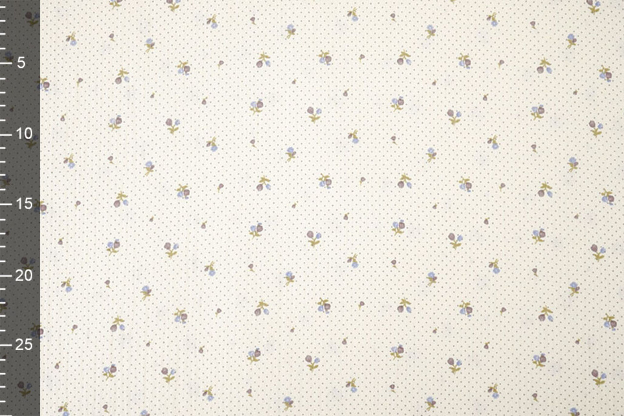 Baumwoll Musselin Tiny Flower Dots Baumwoll Musselin Tiny Flower Dots