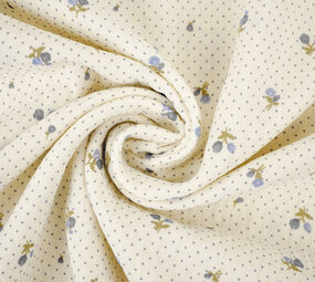 Baumwoll Musselin Tiny Flower Dots Baumwoll Musselin Tiny Flower Dots