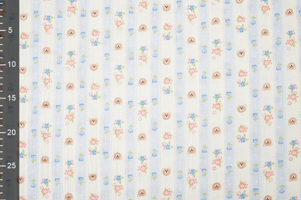 Double Gauze Little Teddy Stripes Double Gauze Little Teddy Stripes