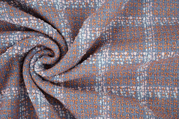 Woven Woolen Fabric Check Sorella Coral Woven Woolen Fabric Check Sorella Coral