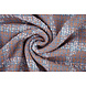 Woven Woolen Fabric Check Sorella Coral Woven Woolen Fabric Check Sorella Coral