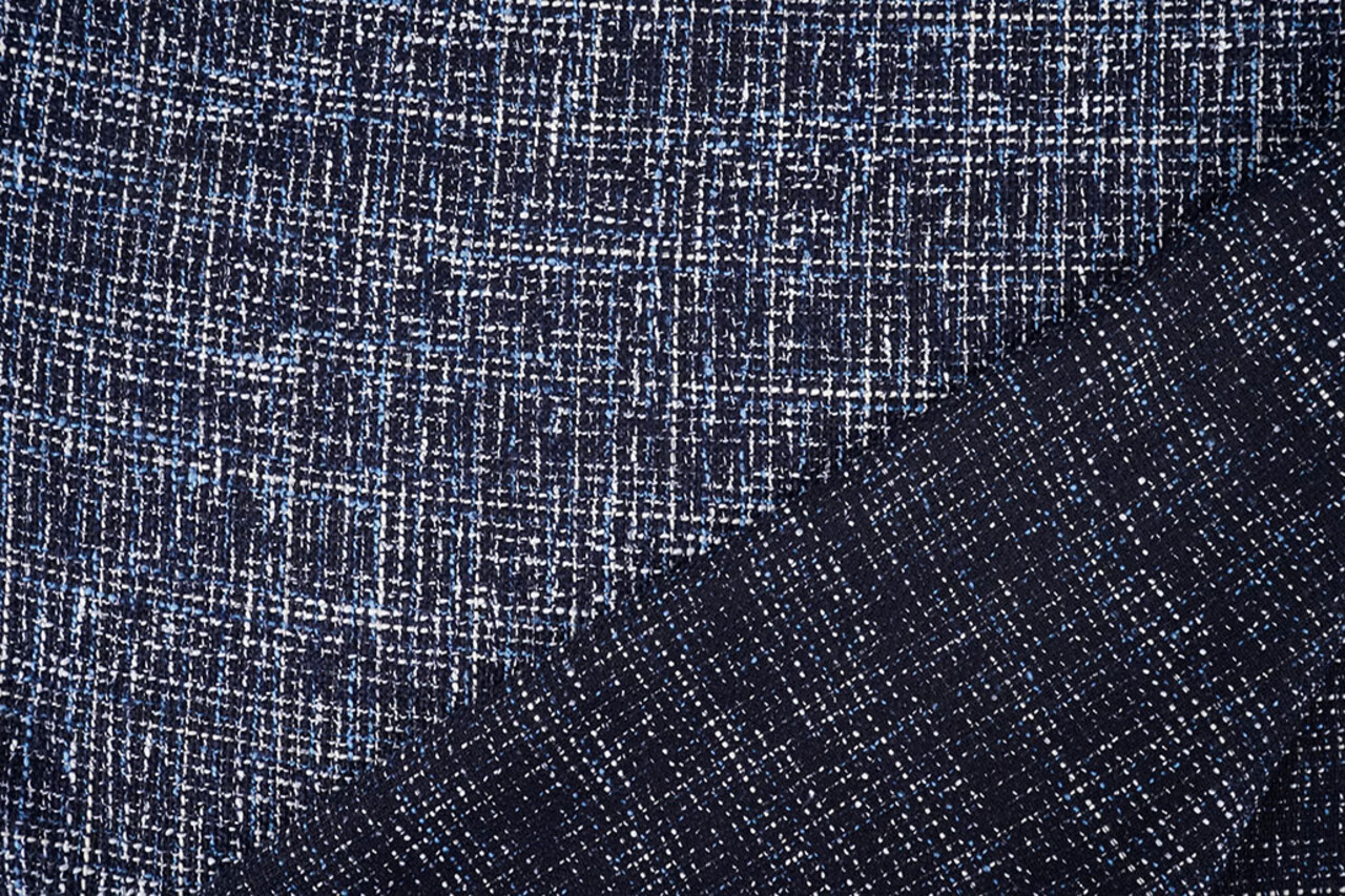 Bouclé Sjanelli Orlena Marineblau
