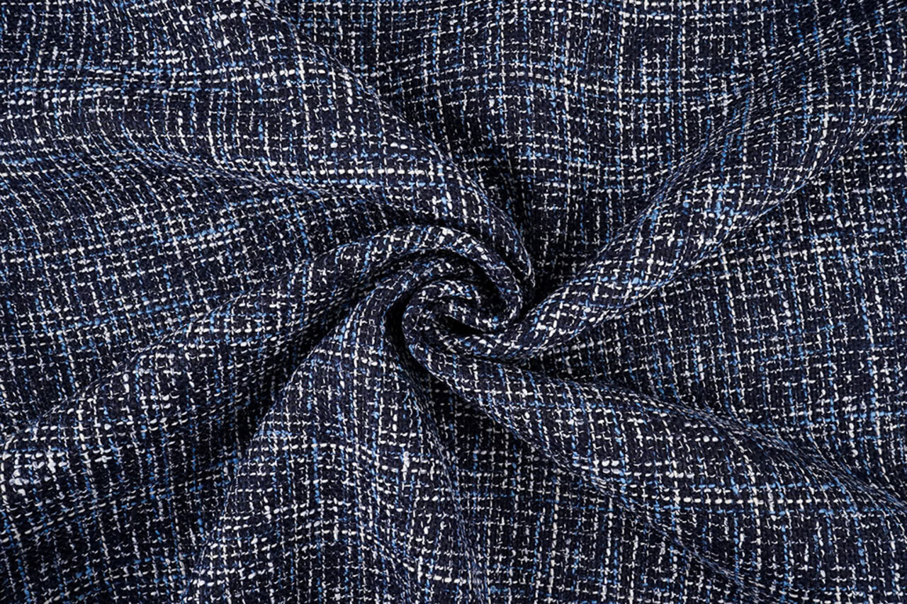 Bouclé Sjanelli Orlena Navy Blue Bouclé Sjanelli Orlena Navy Blue
