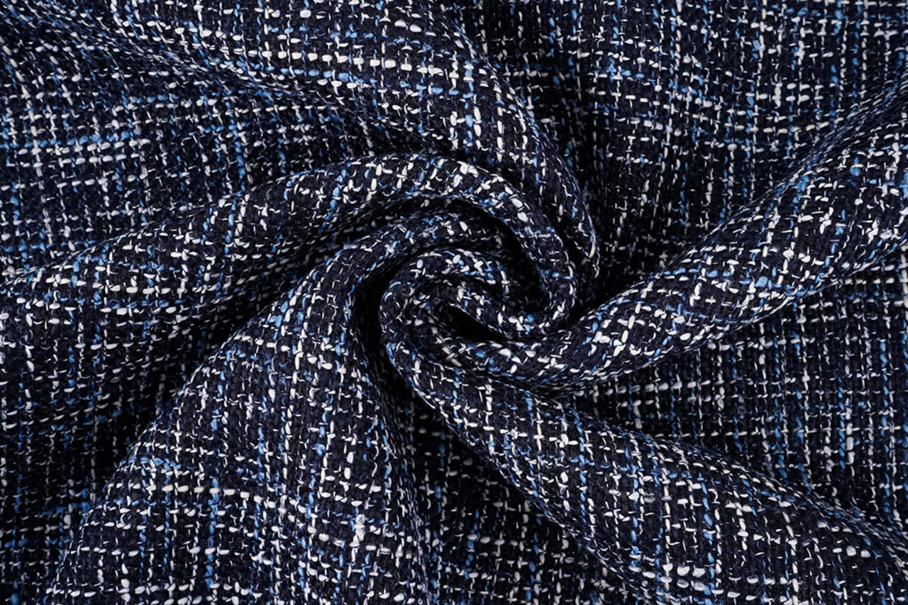 Bouclé Sjanelli Orlena Navy Blue Bouclé Sjanelli Orlena Navy Blue