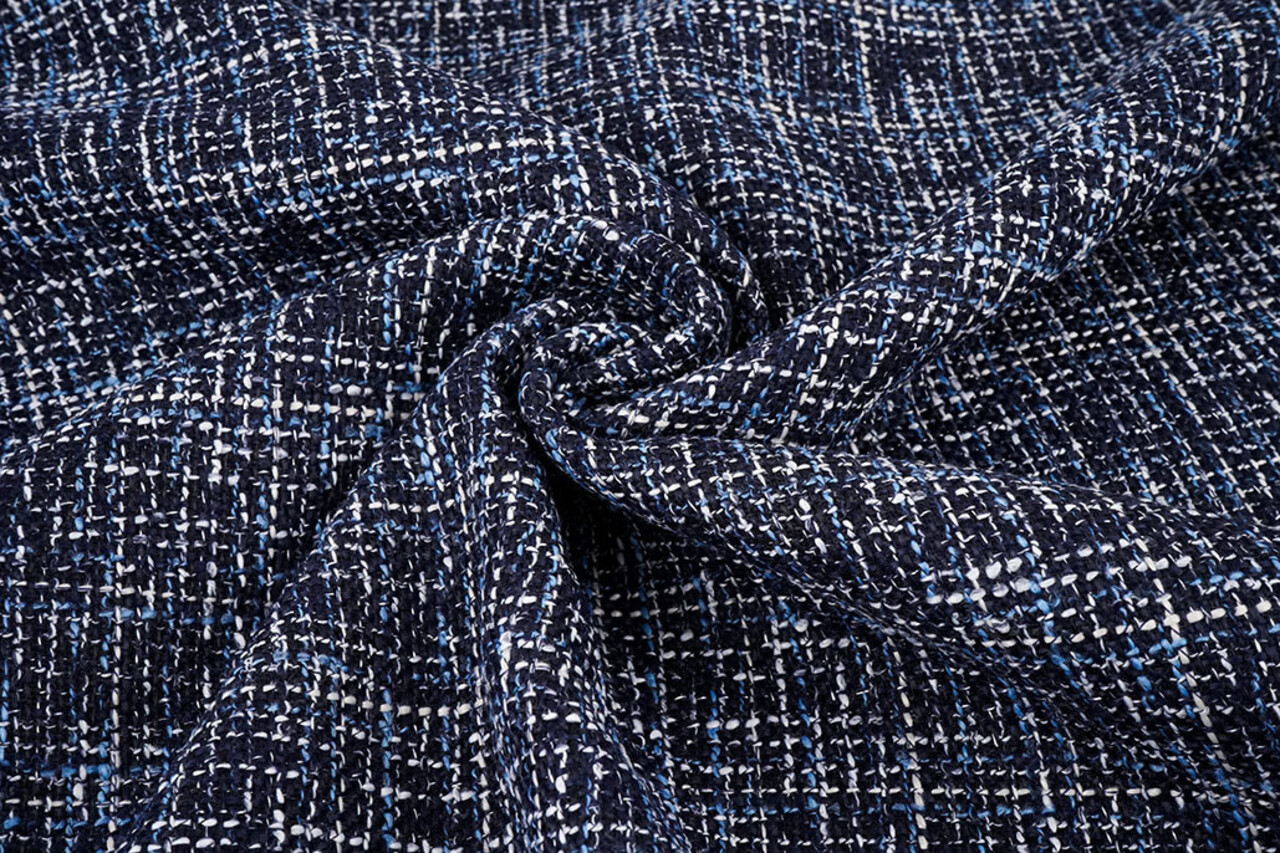 Bouclé Sjanelli Orlena Navy Blue Bouclé Sjanelli Orlena Navy Blue