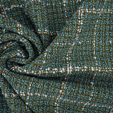 Gewebte Wollstoff Karo Ravella Aqua Gewebte Wollstoff Karo Ravella Aqua