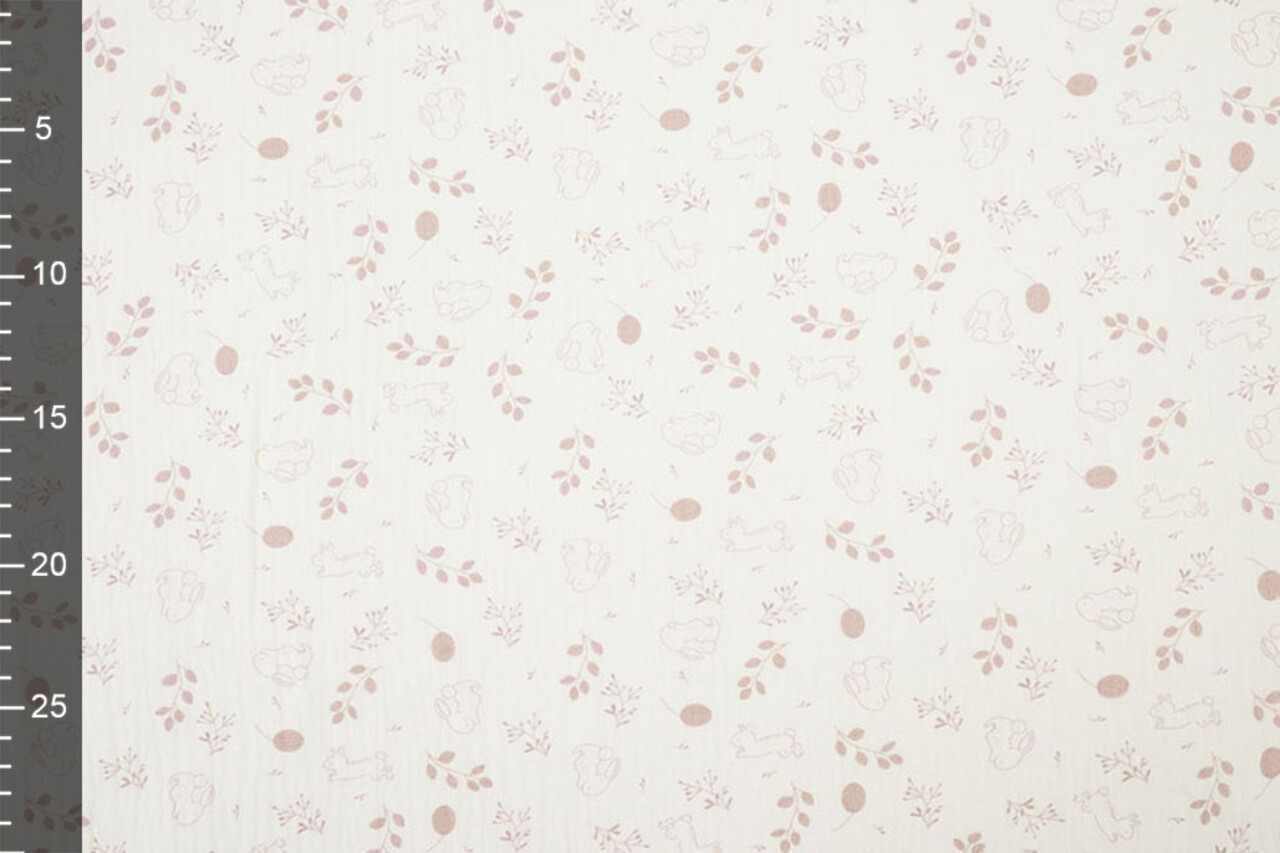 Baumwoll Musselin Bunny Meadow Baumwoll Musselin Bunny Meadow