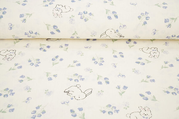 Double Gauze Bunny Bluebell Double Gauze Bunny Bluebell