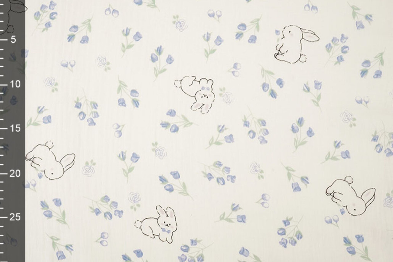 Coton Double Gaze Bunny Bluebell